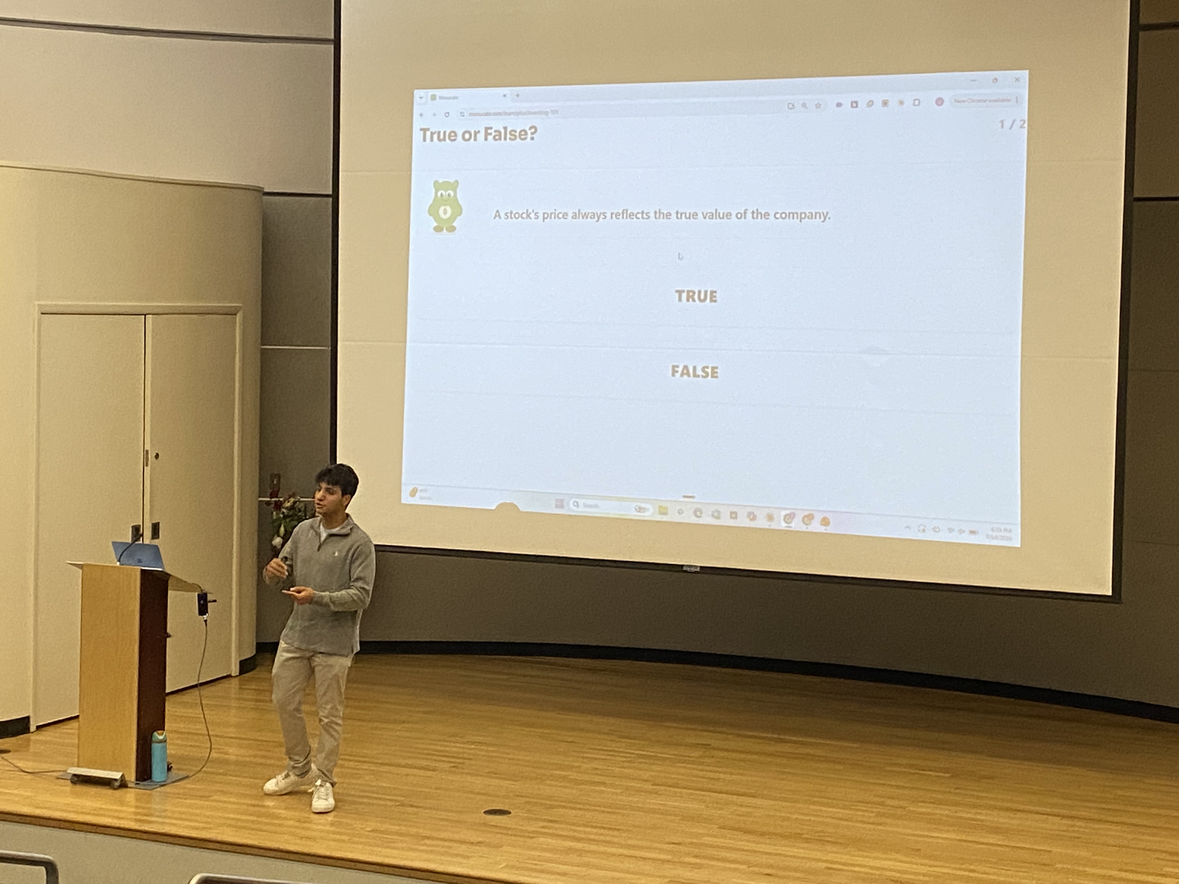 Working through a compound interest example live.